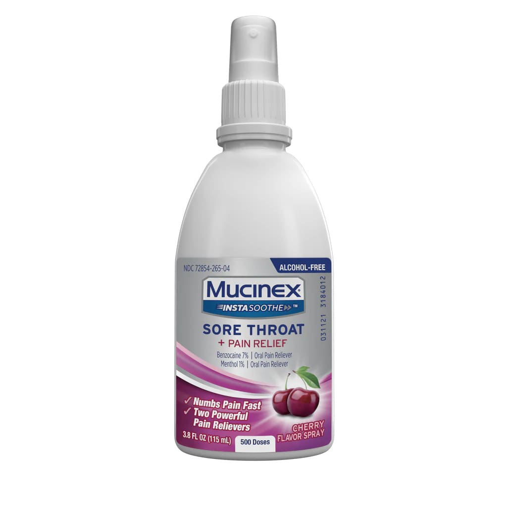 Mucinex InstaSoothe™ Sore Throat + Pain Relief Ingredients & Health Benefits